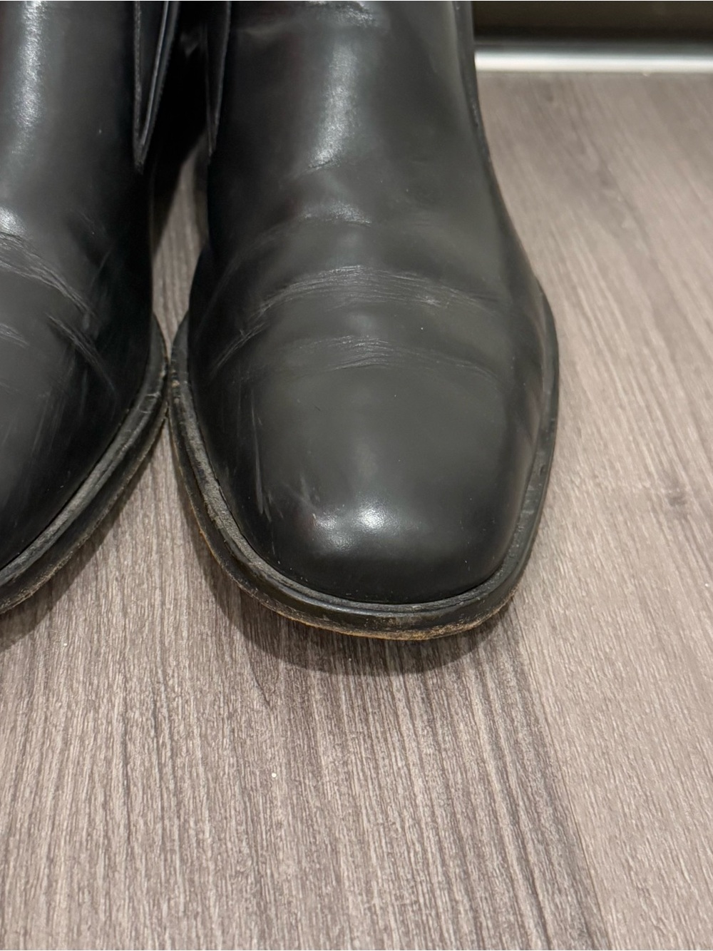 Gucci Men's Black Leather Plain Toe Derby size 43 eu men’s us 10 E Italy RARE - Picture 4 of 16
